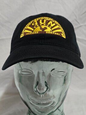 NWOT Sun Record Company Memphis, TN Adjustable Strap Trucker Cap - Black - OSFM